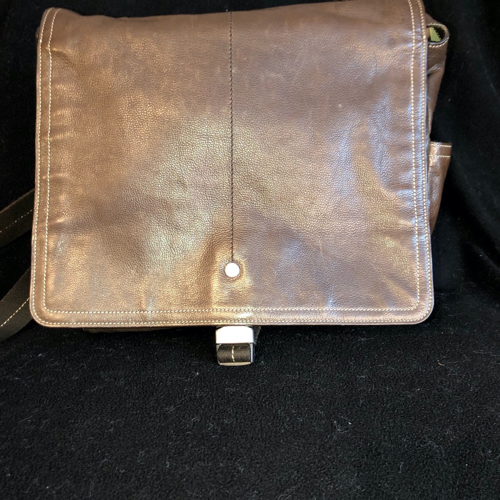 Coach Messanger Bag Authentic Brown Leather